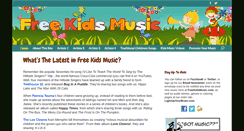 Desktop Screenshot of freekidsmusic.com